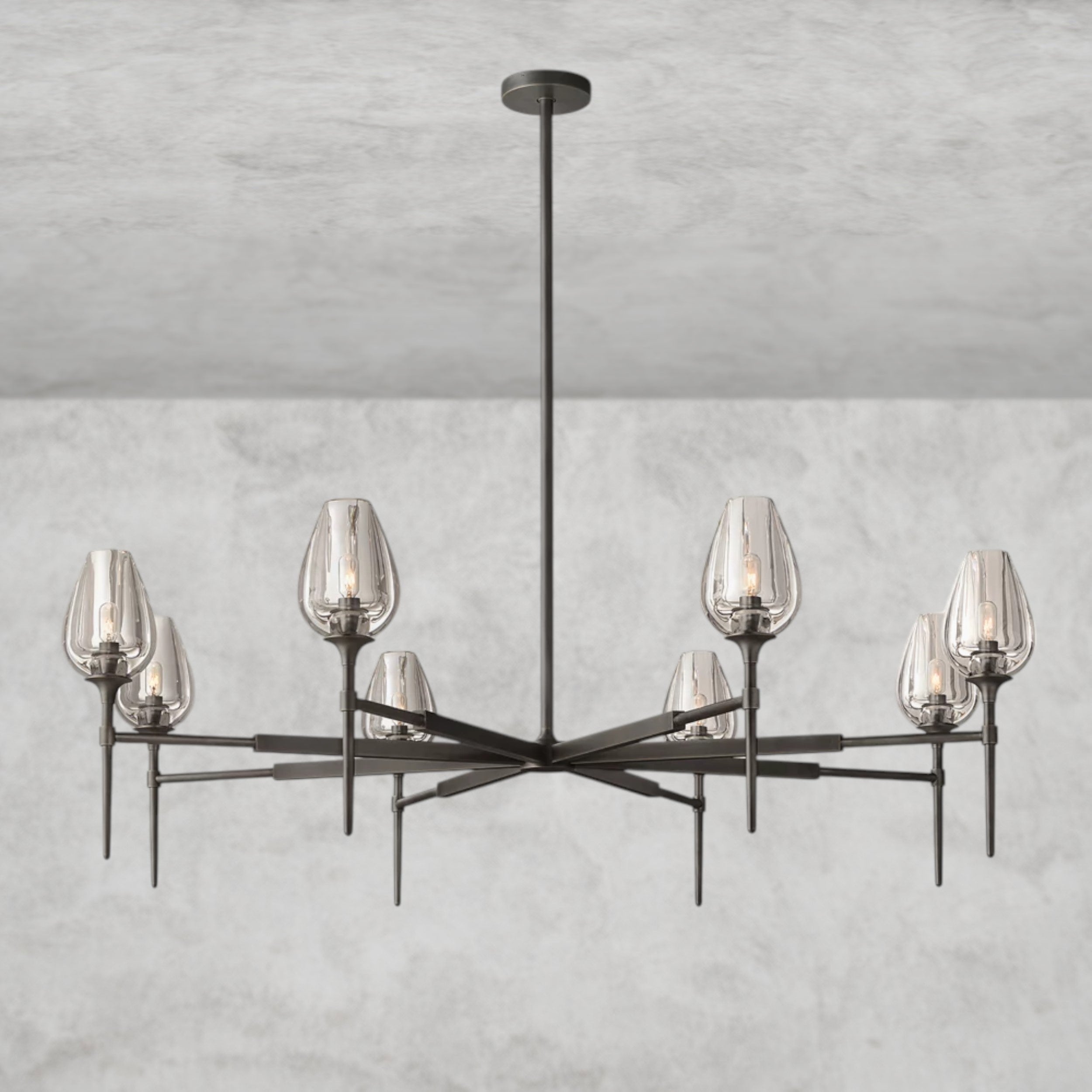 TULIP ROUND CHANDELIER 27", 42", 54"